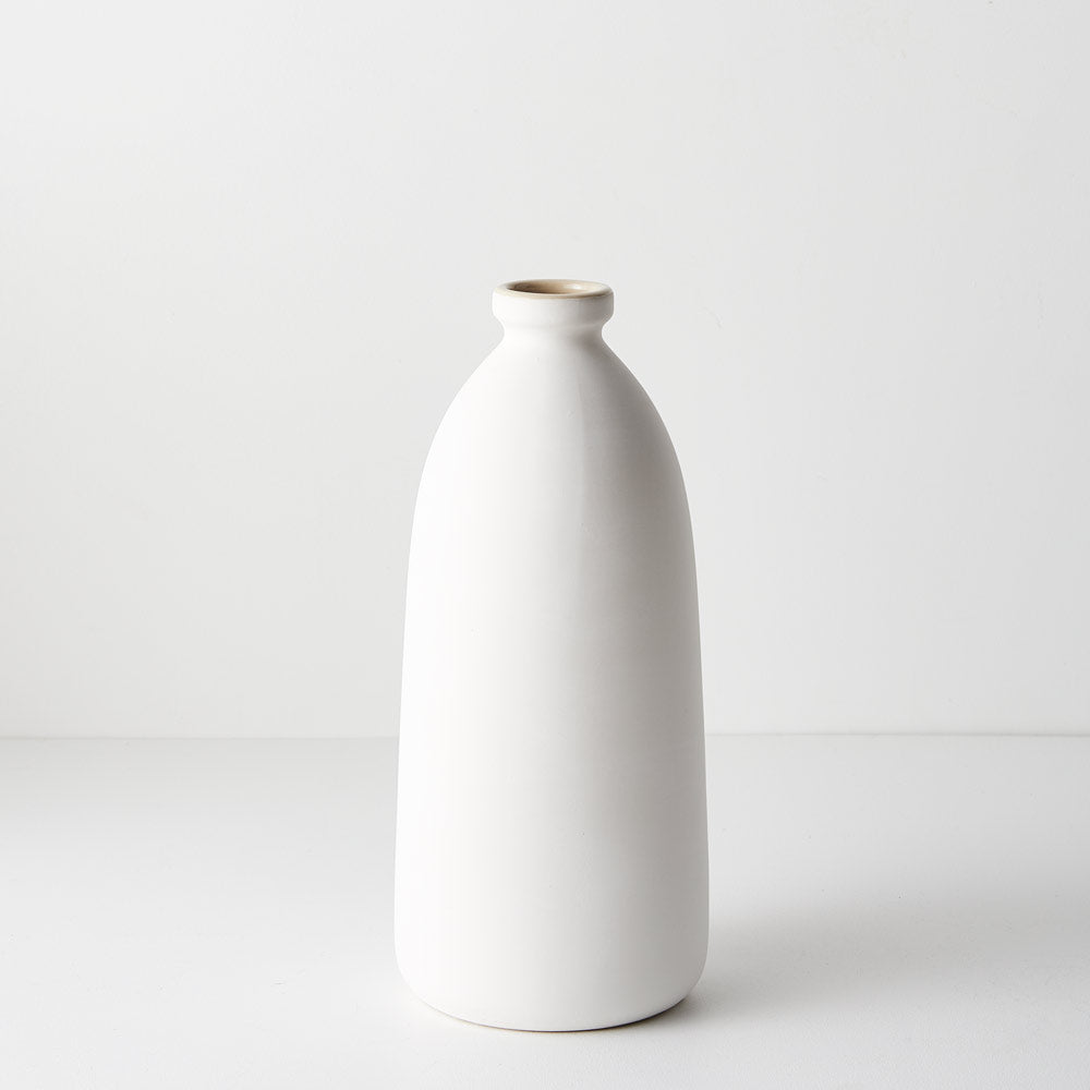 Cavo Bottle Vase | White