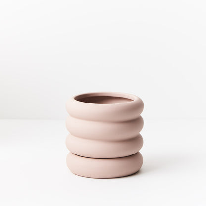 Danica Pot with saucer | Light Pink