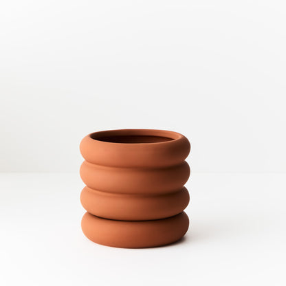 Danica Pot with saucer | Tangerine