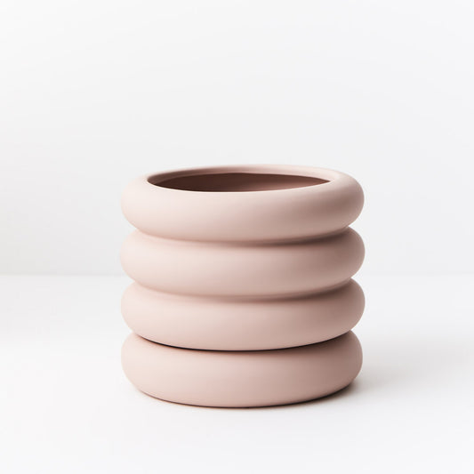 Danica Pot with saucer | Light Pink