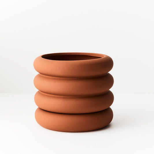 Danica Pot with saucer | Tangerine