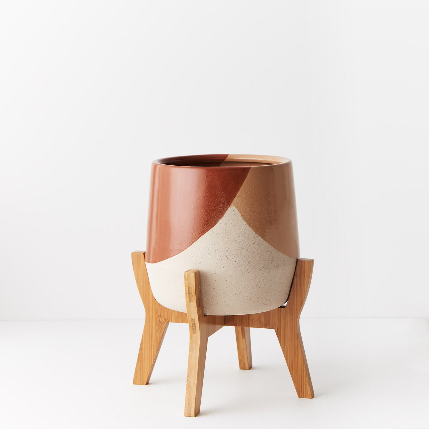 Odetto Pot with stand | Tangerine