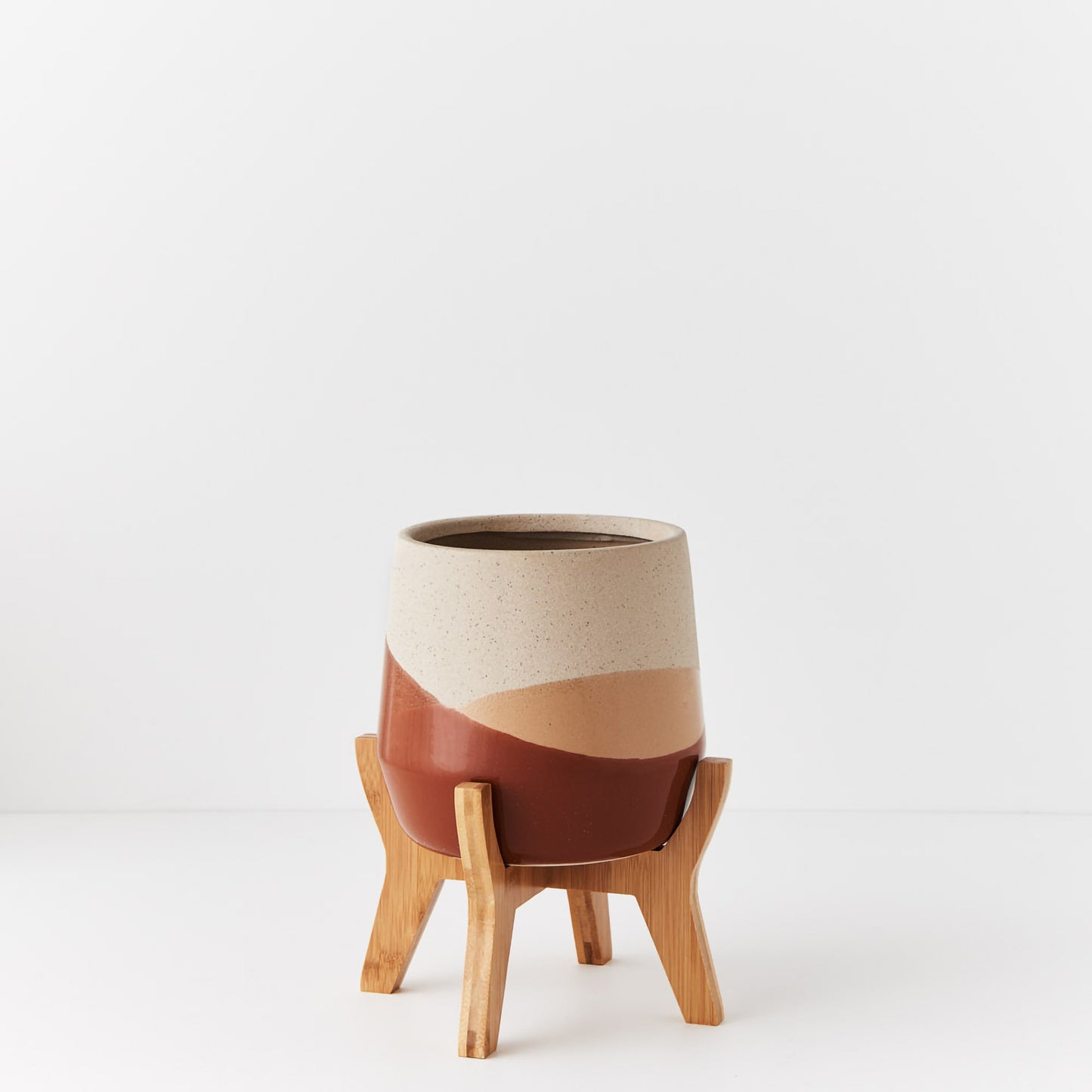 Odetto Pot with stand | Tangerine